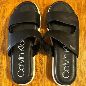 Calvin Klein sandals size 7.5 black